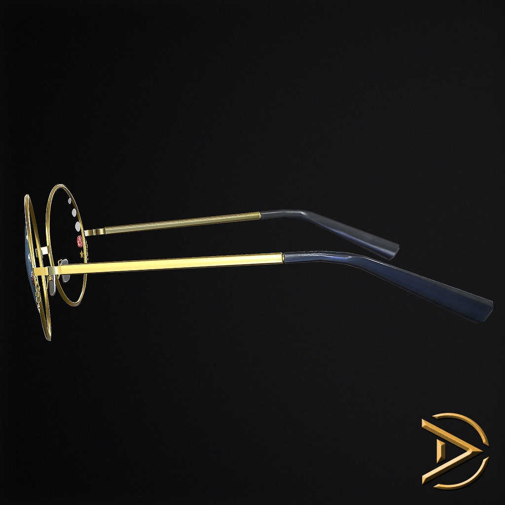 Golden Glamor Glasses