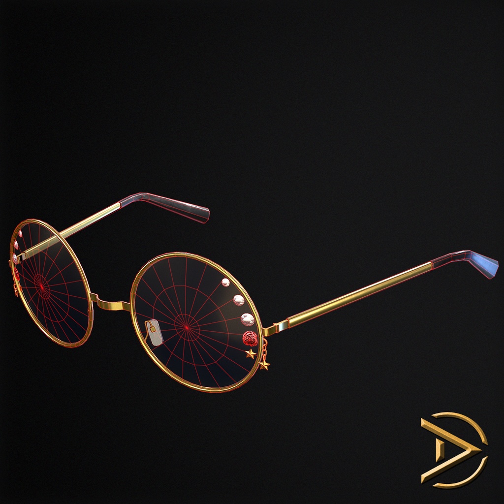 Golden Glamor Glasses