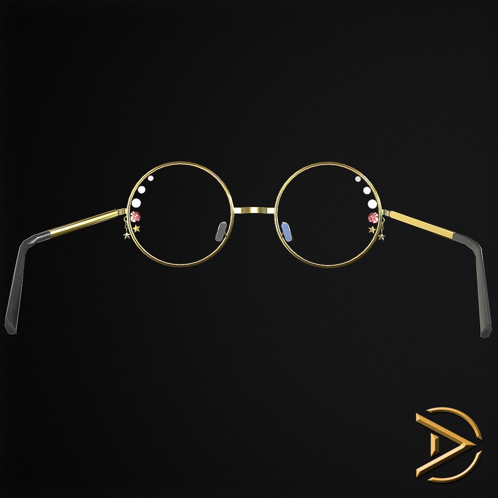 Golden Glamor Glasses