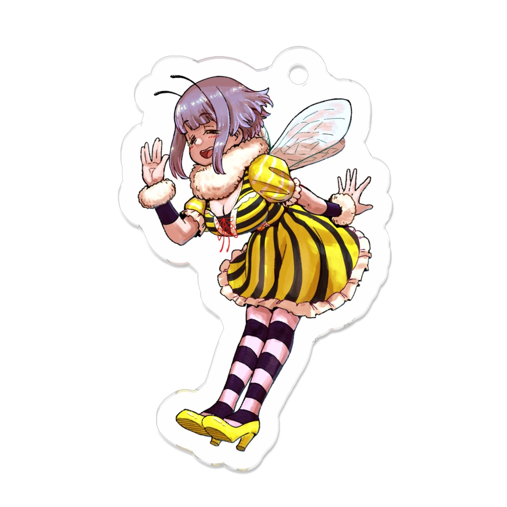 クマバチちゃんアクリルキーホルダー