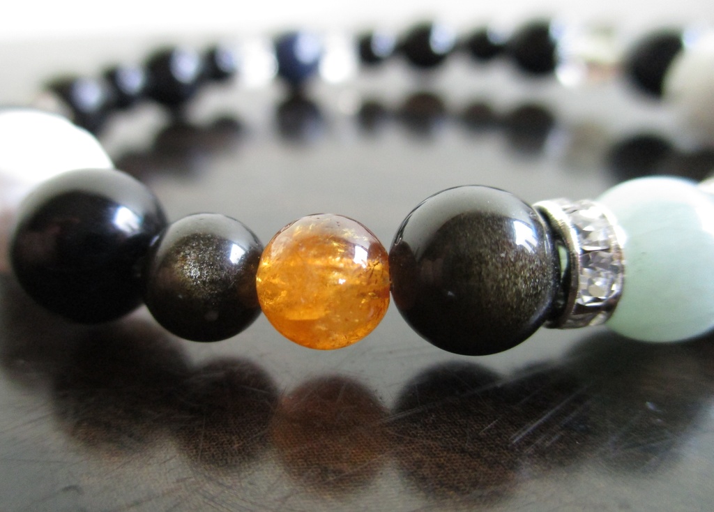 《再販》【刀剣乱舞】膝丸イメージ天然石ブレスレット