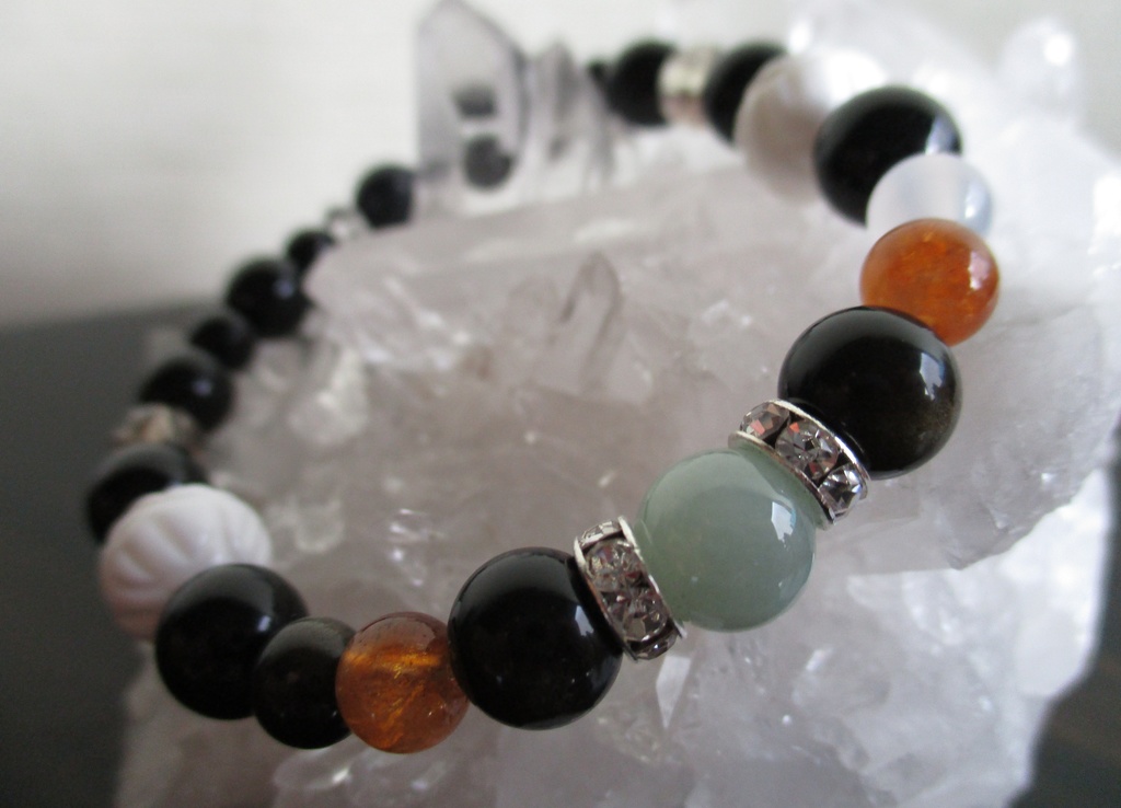 《再販》【刀剣乱舞】膝丸イメージ天然石ブレスレット