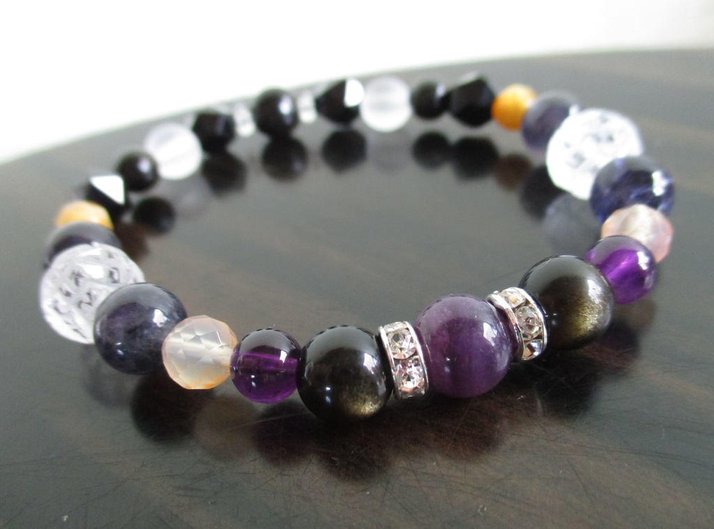 【刀剣乱舞】不動行光イメージ天然石ブレスレット