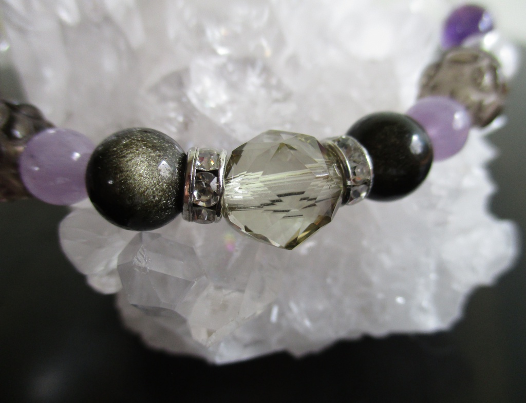 《再販》【刀剣乱舞】へし切長谷部イメージ天然石ブレスレット