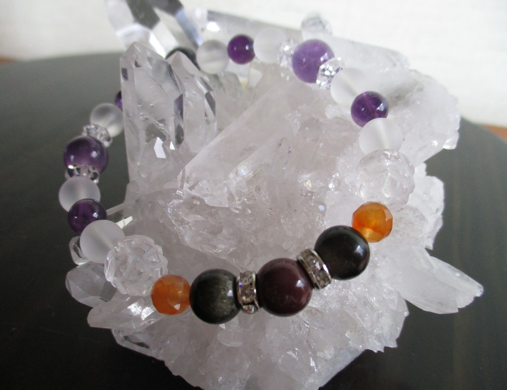 【刀剣乱舞】蜻蛉切イメージ天然石ブレスレット