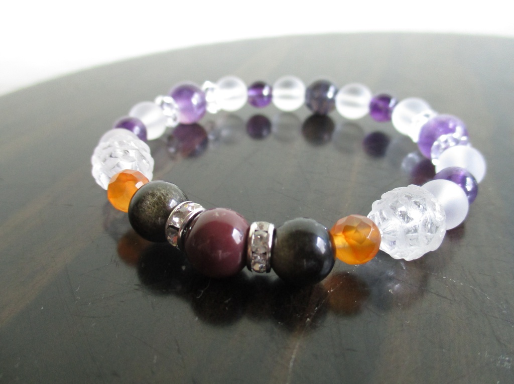 【刀剣乱舞】蜻蛉切イメージ天然石ブレスレット