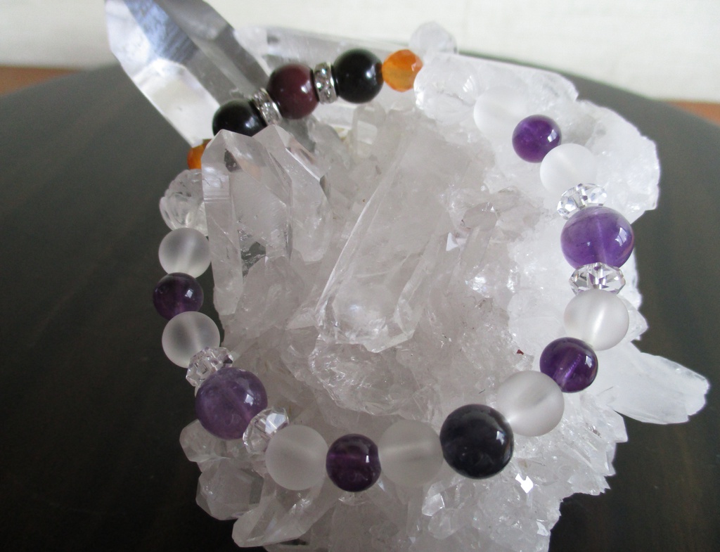 【刀剣乱舞】蜻蛉切イメージ天然石ブレスレット