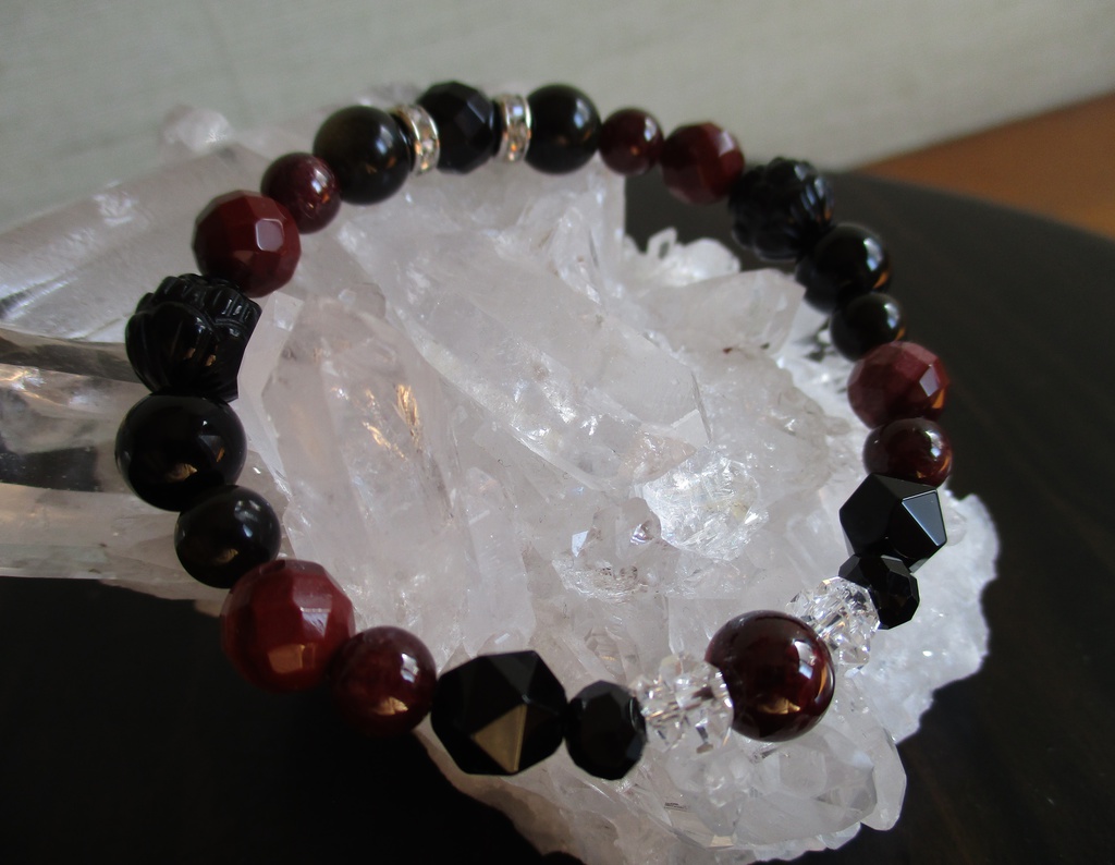 【刀剣乱舞】加州清光イメージ天然石ブレスレット