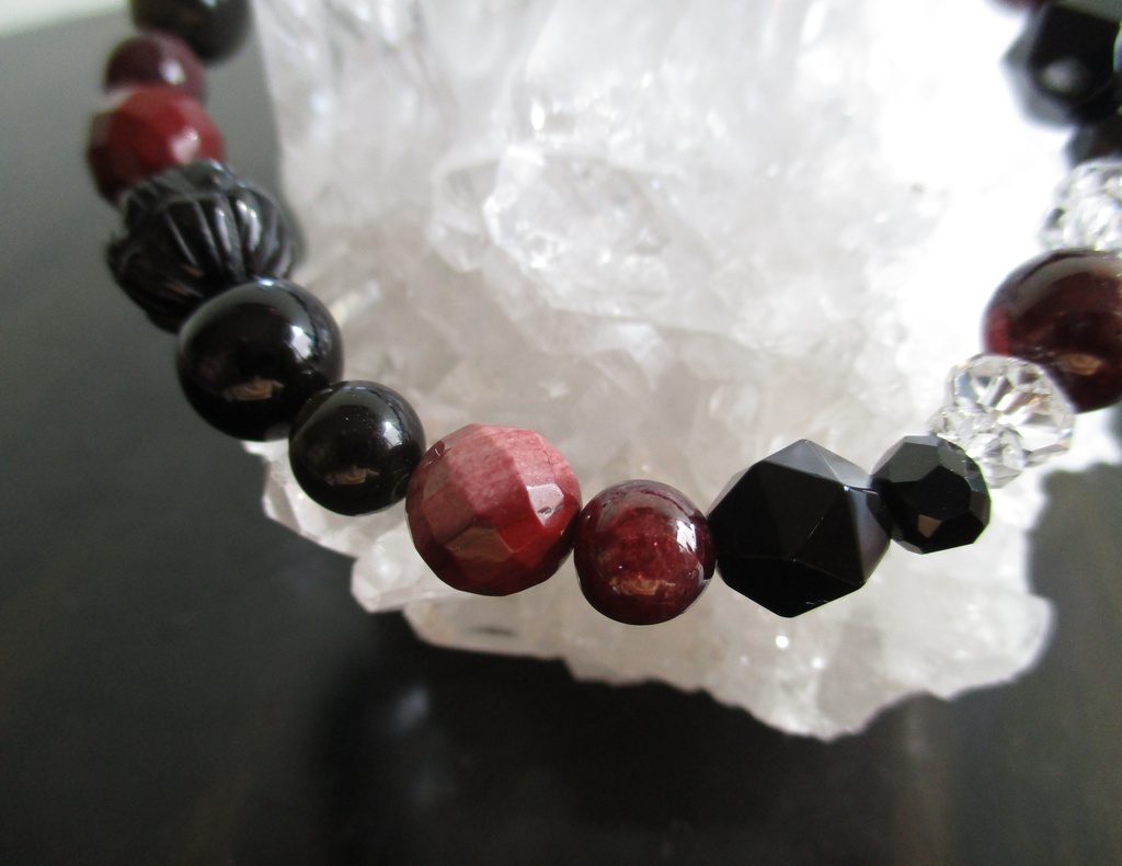 【刀剣乱舞】加州清光イメージ天然石ブレスレット