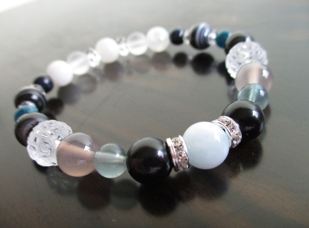 《再販》【刀剣乱舞】江雪左文字イメージ天然石ブレスレット