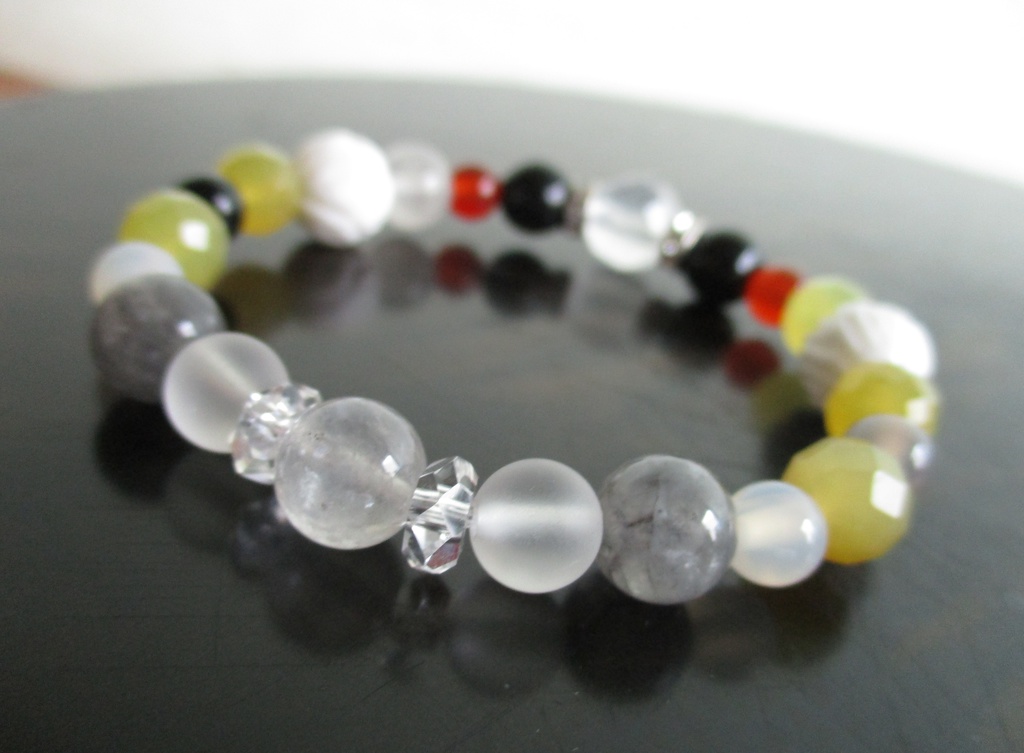 【刀剣乱舞】小狐丸イメージ天然石ブレスレットver.2