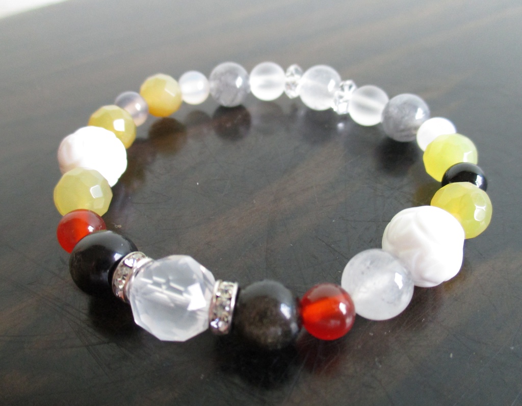 【刀剣乱舞】小狐丸イメージ天然石ブレスレットver.2