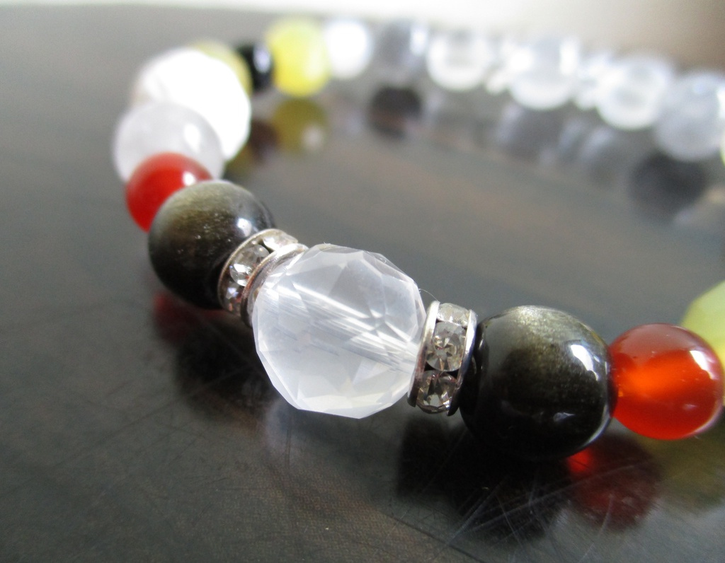 【刀剣乱舞】小狐丸イメージ天然石ブレスレットver.2