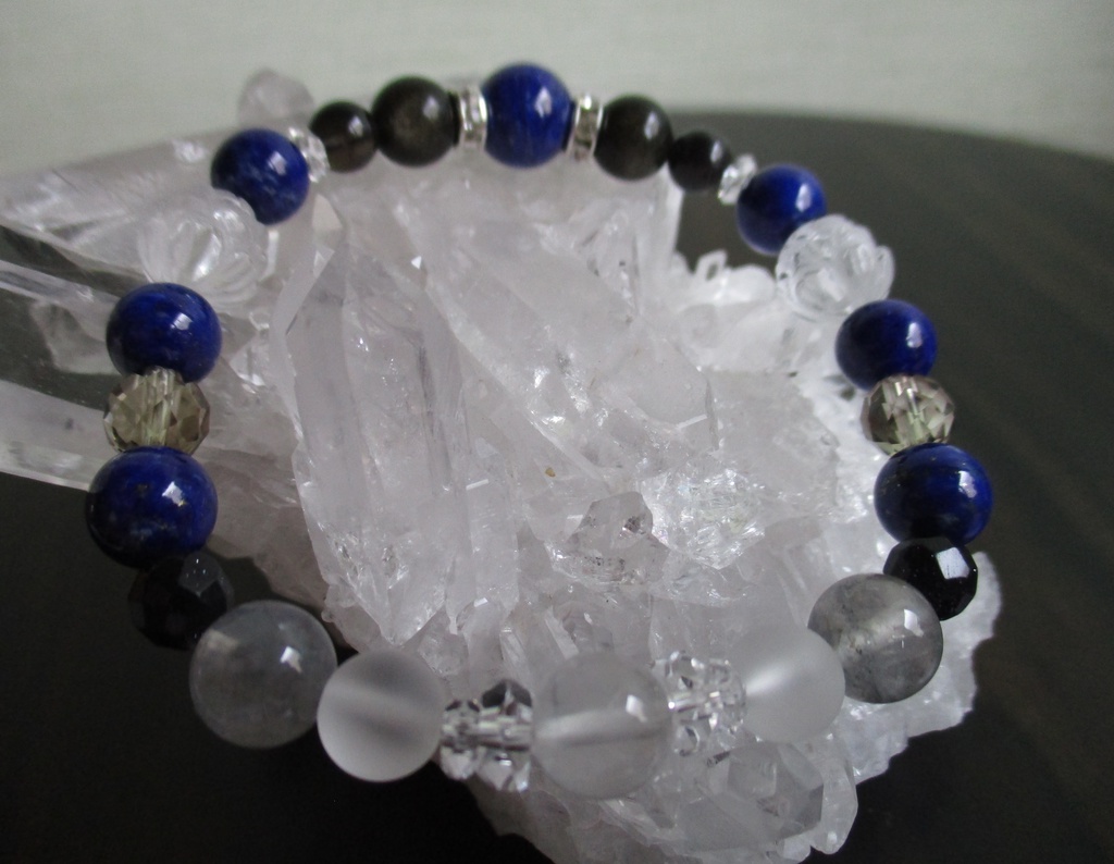 《再販》【刀剣乱舞】三日月宗近イメージ天然石ブレスレット