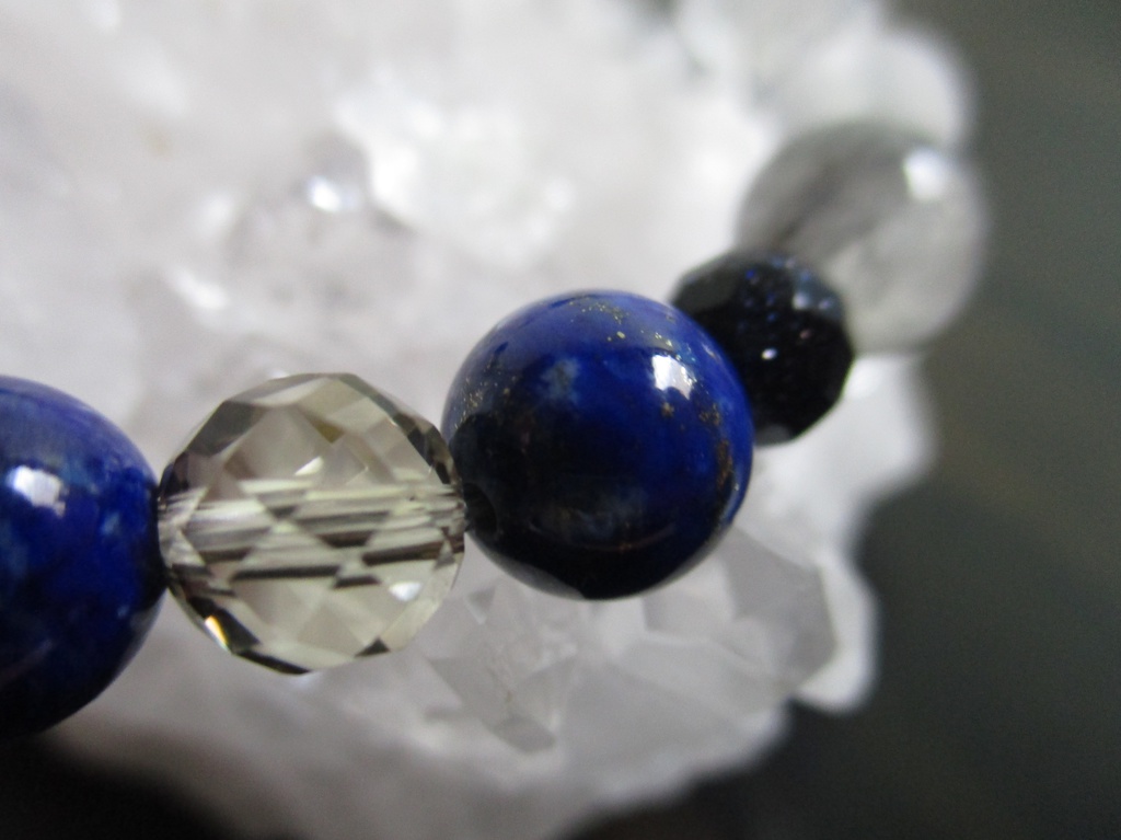 《再販》【刀剣乱舞】三日月宗近イメージ天然石ブレスレット