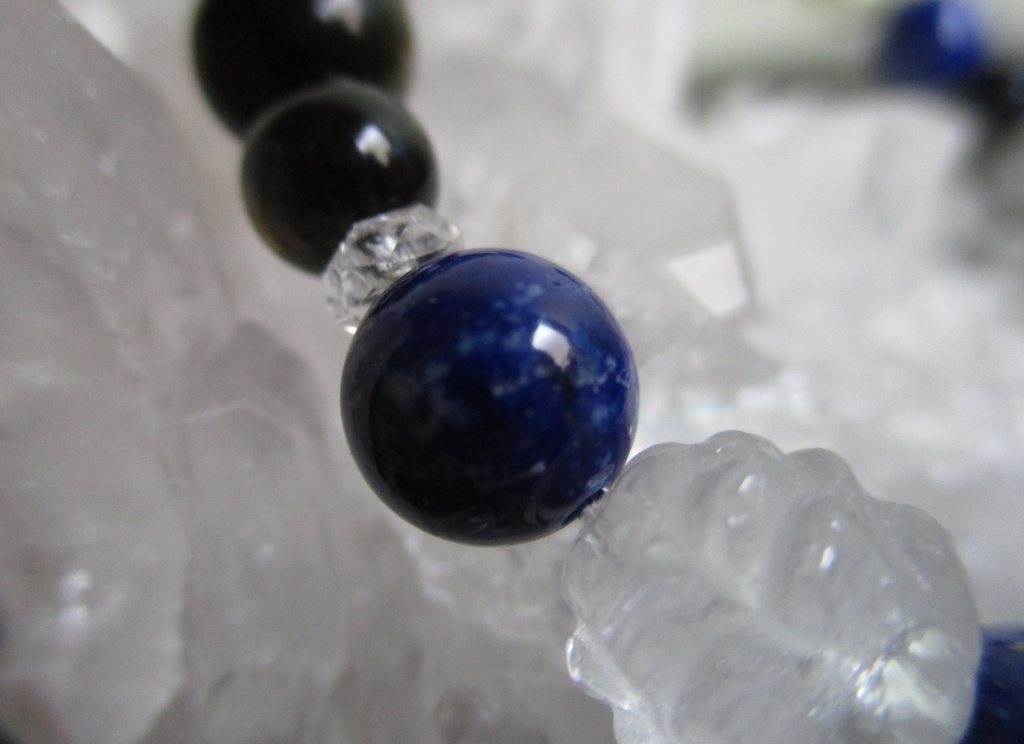 《再販》【刀剣乱舞】三日月宗近イメージ天然石ブレスレット