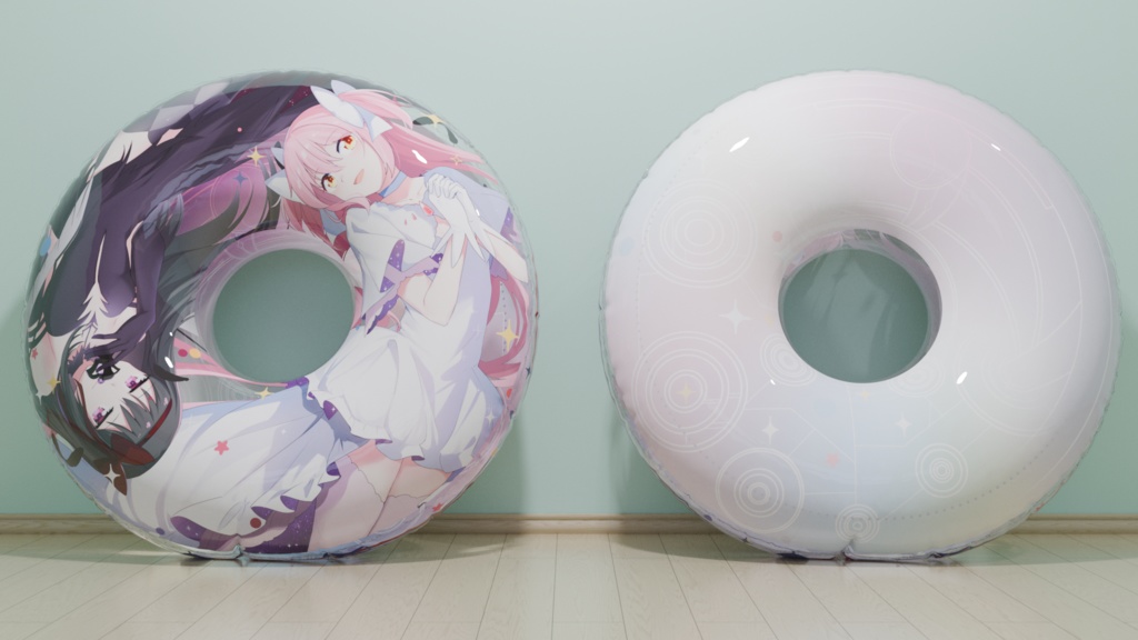 【予約頒布】 暁美ほむら & 少女まどか マギカ 150cm 浮き輪