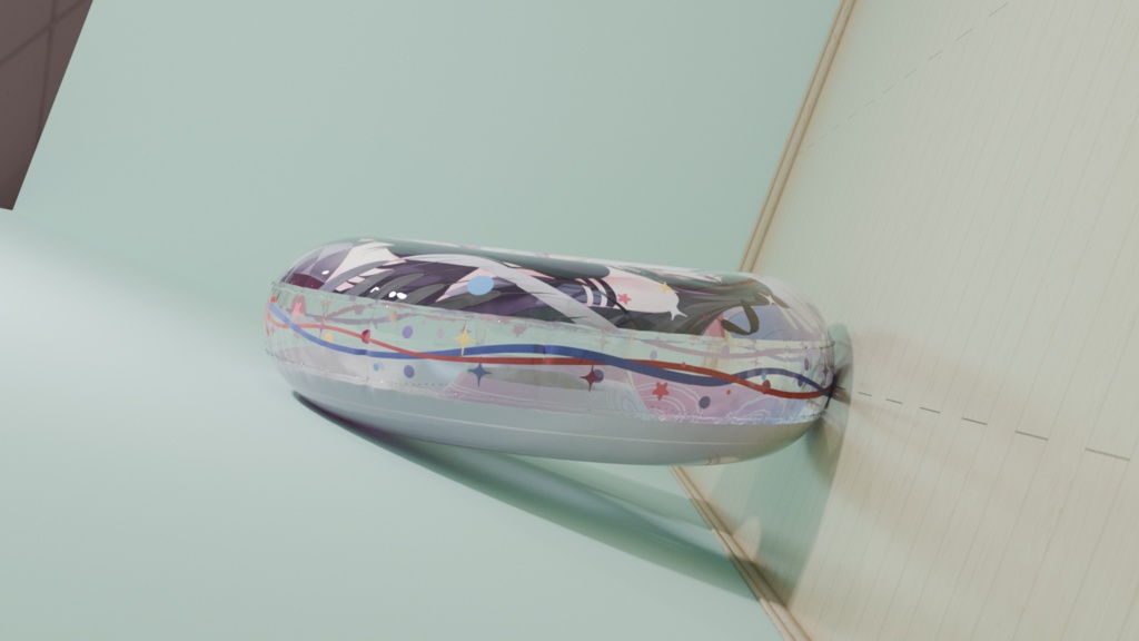 【予約頒布】 暁美ほむら & 少女まどか マギカ 150cm 浮き輪