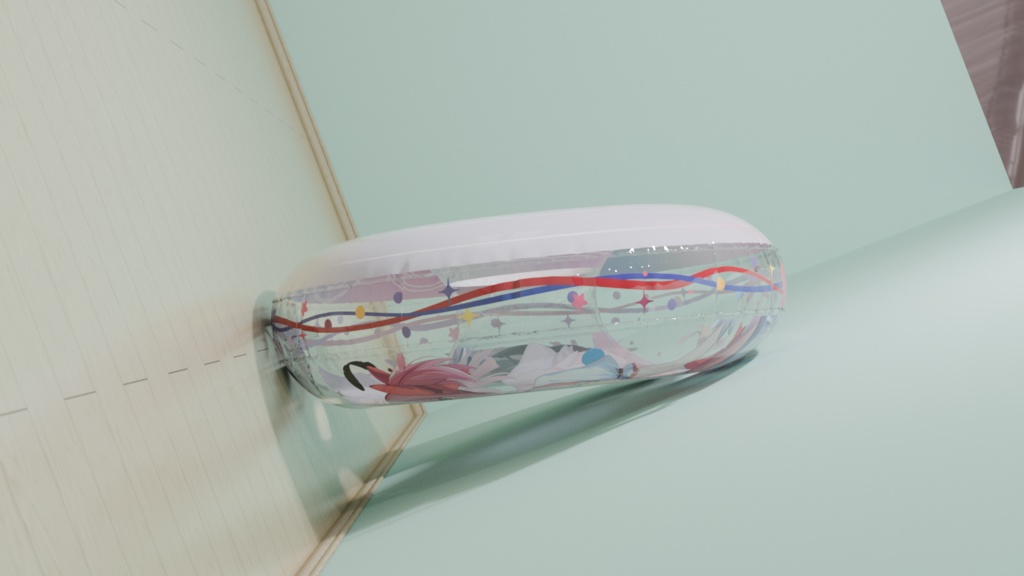 【予約頒布】 暁美ほむら & 少女まどか マギカ 150cm 浮き輪