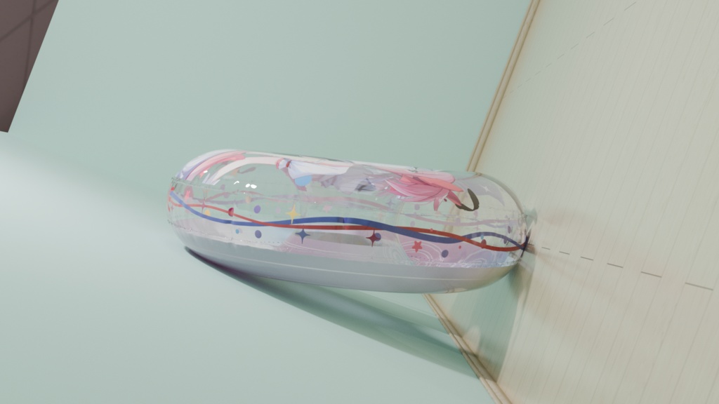 【予約頒布】 暁美ほむら & 少女まどか マギカ 150cm 浮き輪