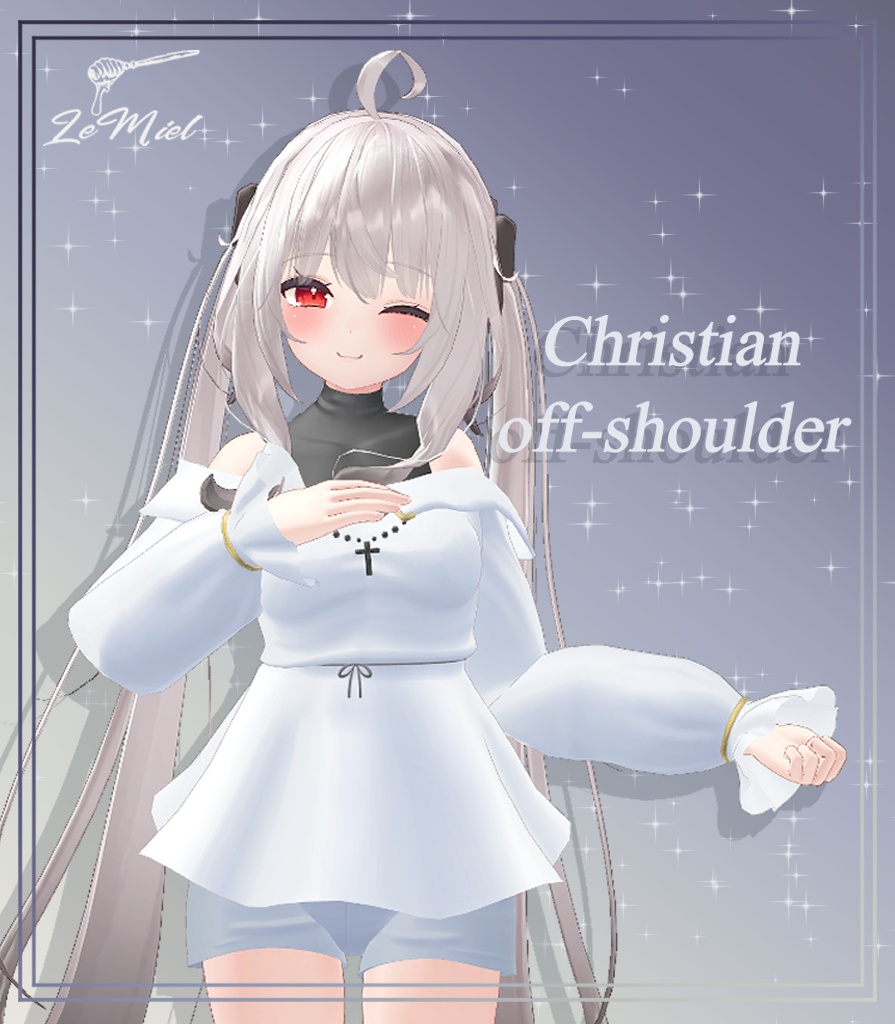 Maya(舞夜用) Christian off-shoulder