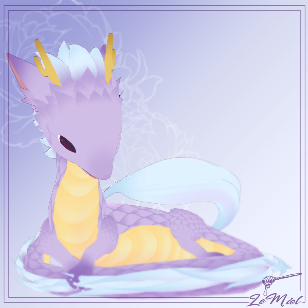 オリジナル3Dモデル 紫苑_Sion