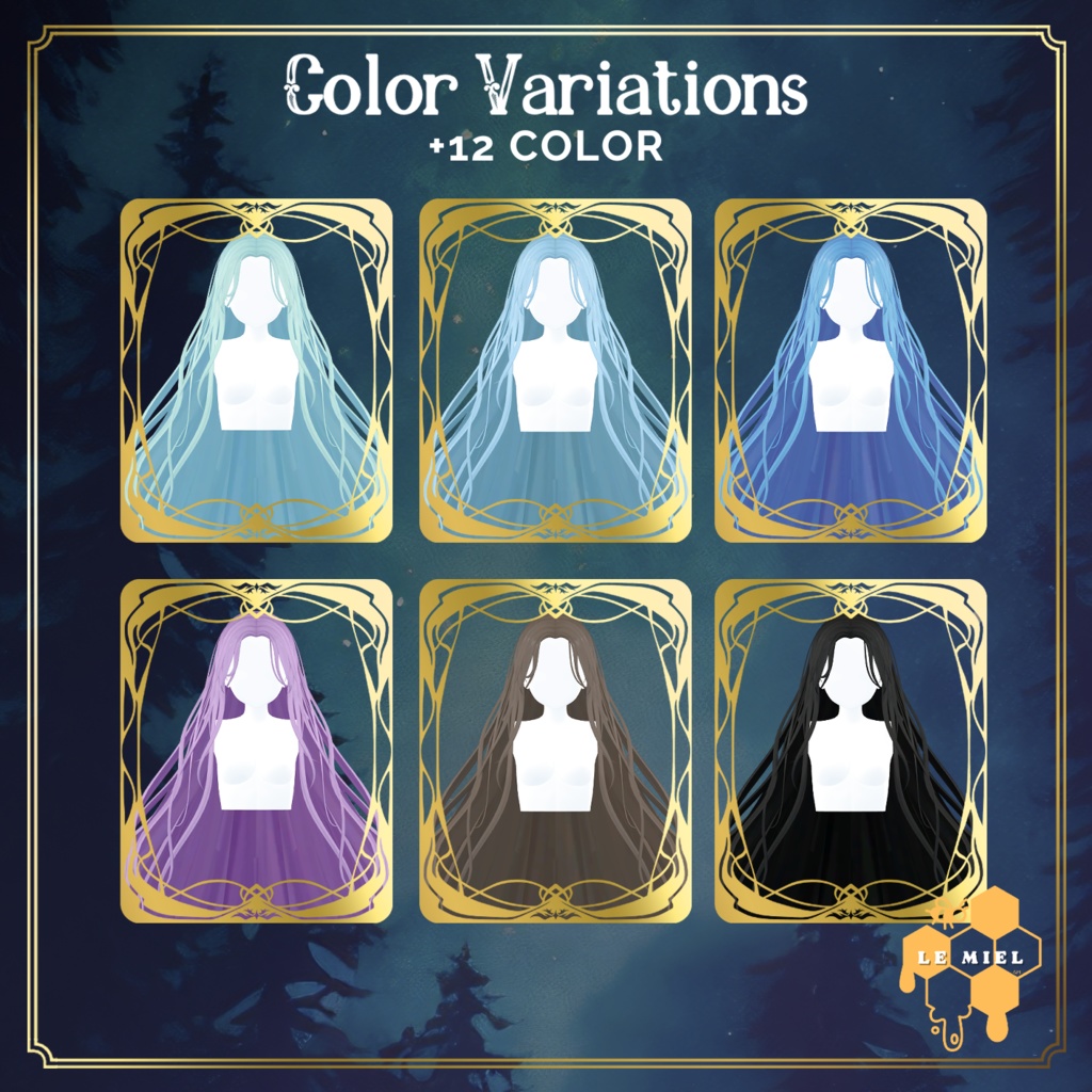 【PB対応】 Diana Long Hair VRC用