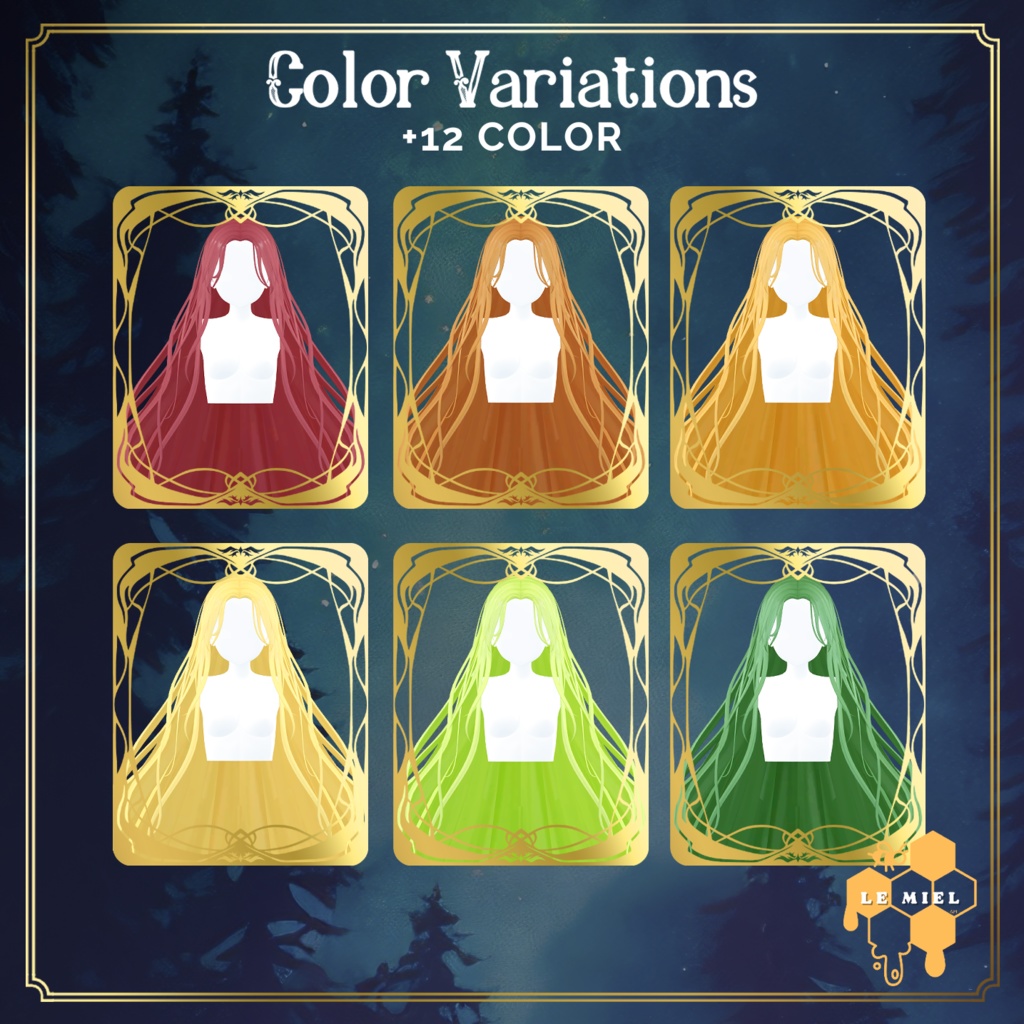 【PB対応】 Diana Long Hair VRC用