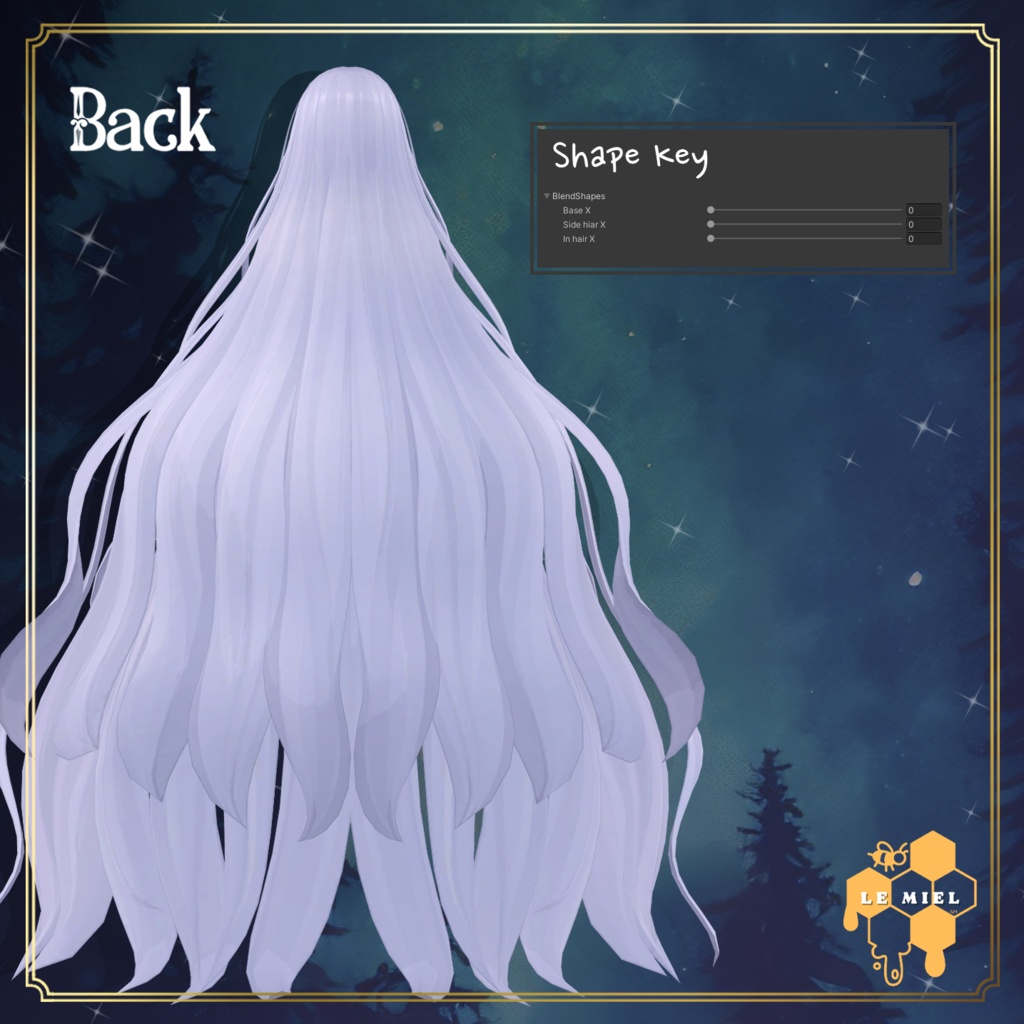 【PB対応】 Diana Long Hair VRC用