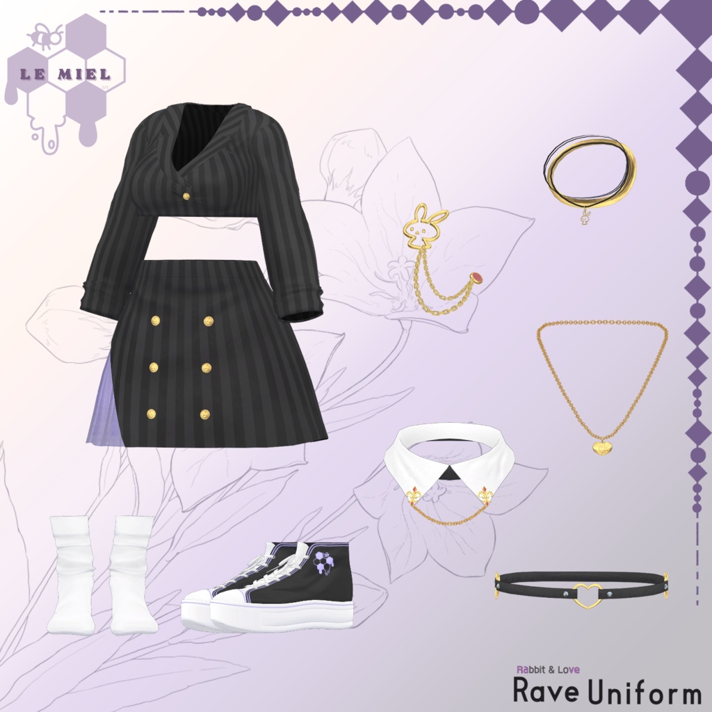 【PB対応】 Rave_Uniform VRC用