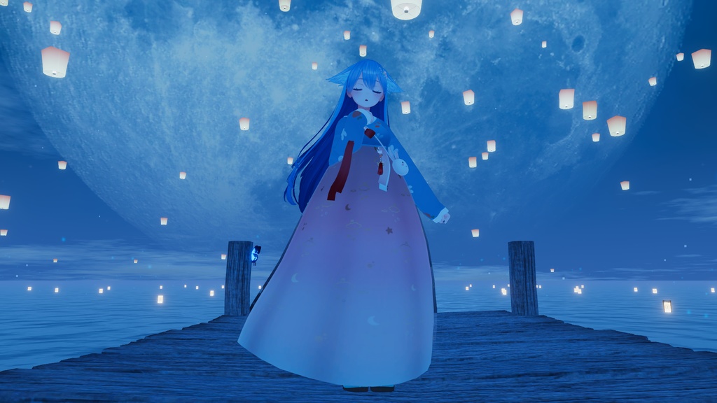 【PB対応】 Kikyo Rabbit Hanbok VRC用