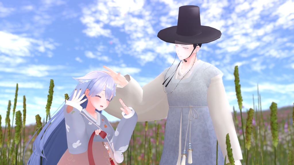 【PB対応】 Kikyo Rabbit Hanbok VRC用