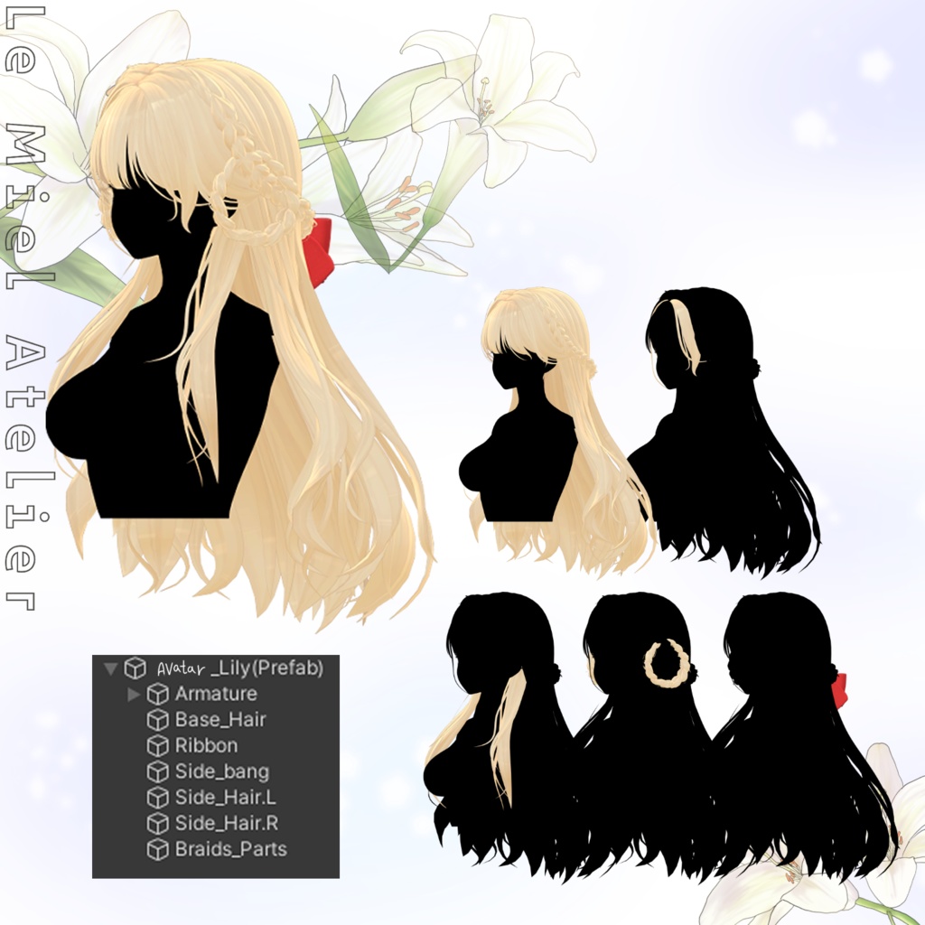 【17アバター対応】Lily Hair ft. Melty Lily💙