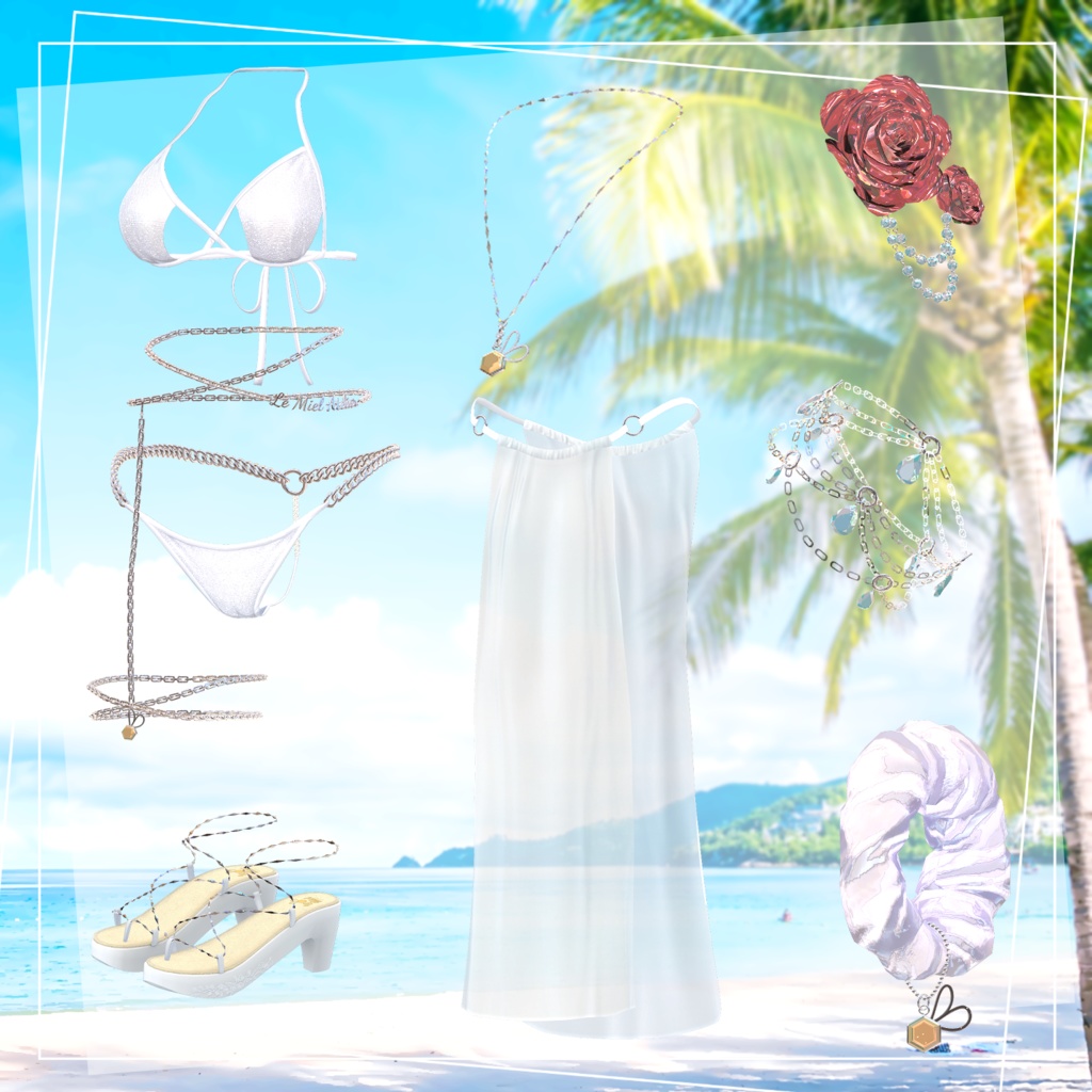 🏝️【10アバター対応】Bikini 『Amor_アモル』