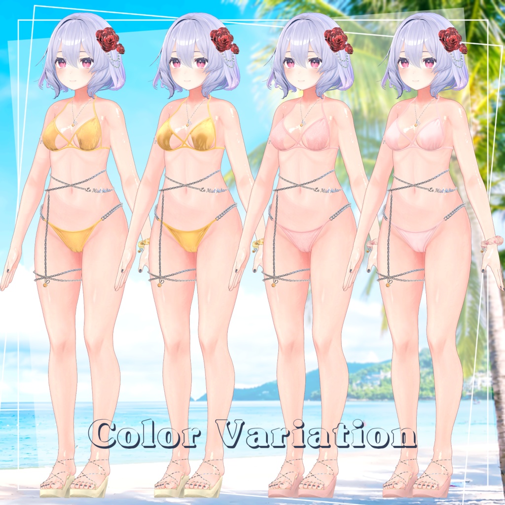 🏝️【10アバター対応】Bikini 『Amor_アモル』