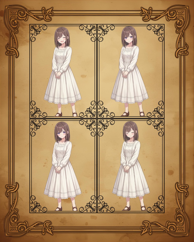 【無料配布】【立ち絵素材】【差分28種】冒険者・少女