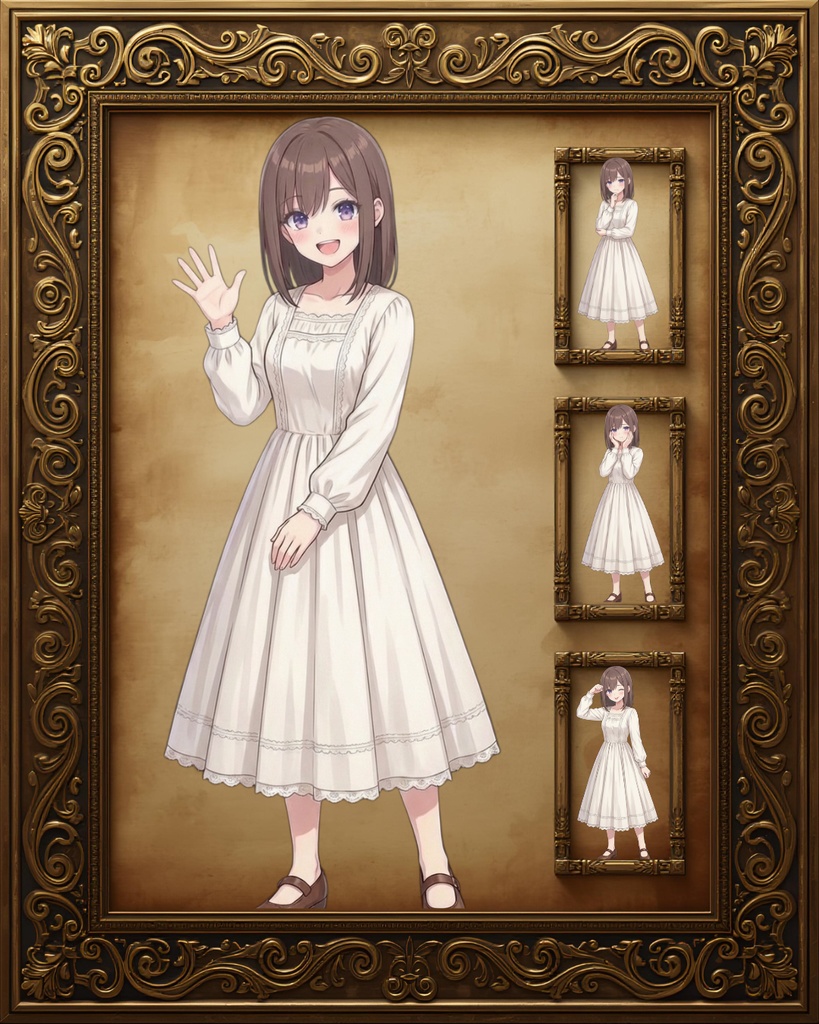 【無料配布】【立ち絵素材】【差分28種】冒険者・少女