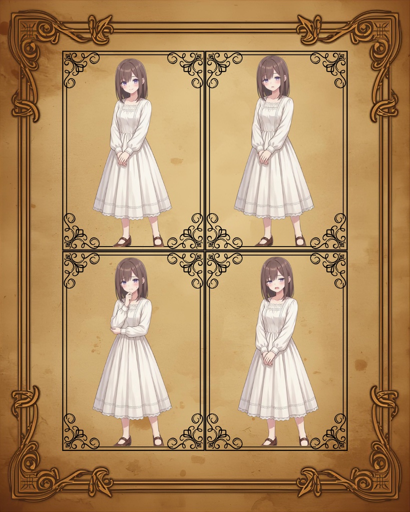 【無料配布】【立ち絵素材】【差分28種】冒険者・少女