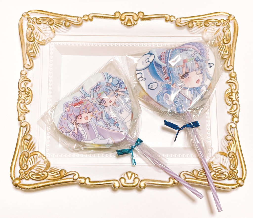 オリジナルハート缶バッジ