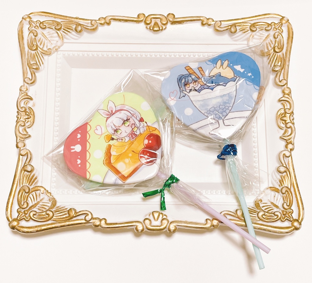 オリジナルハート缶バッジ