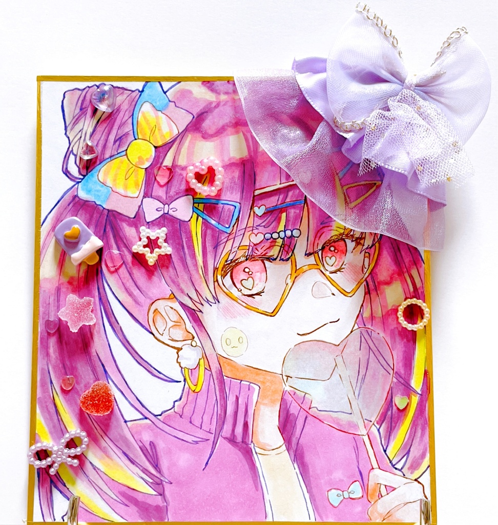 オリジナル色紙原画