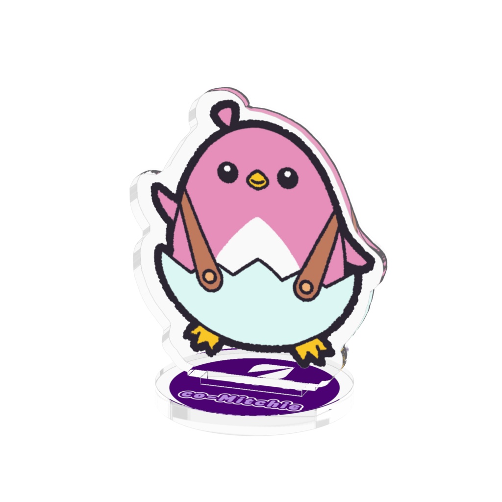 再生の道　こみっちー（ピンク）アクリルフィギュア