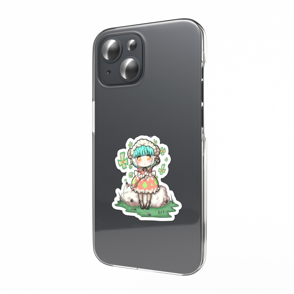 ひつじさん(スマホステッカー)