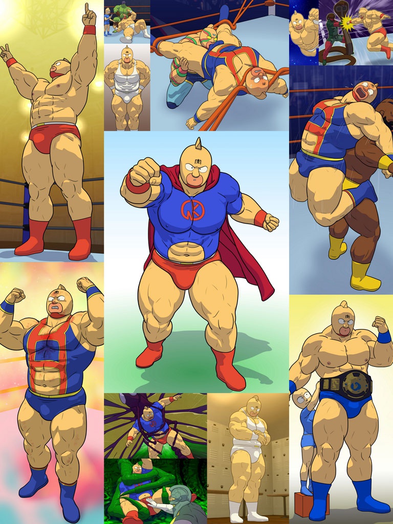 キン肉マン エロレスリング！ イラスト集 01 [Kinnikuman Erotic Wrestling! Illustrations 01] -  muscle-kinniku - BOOTH