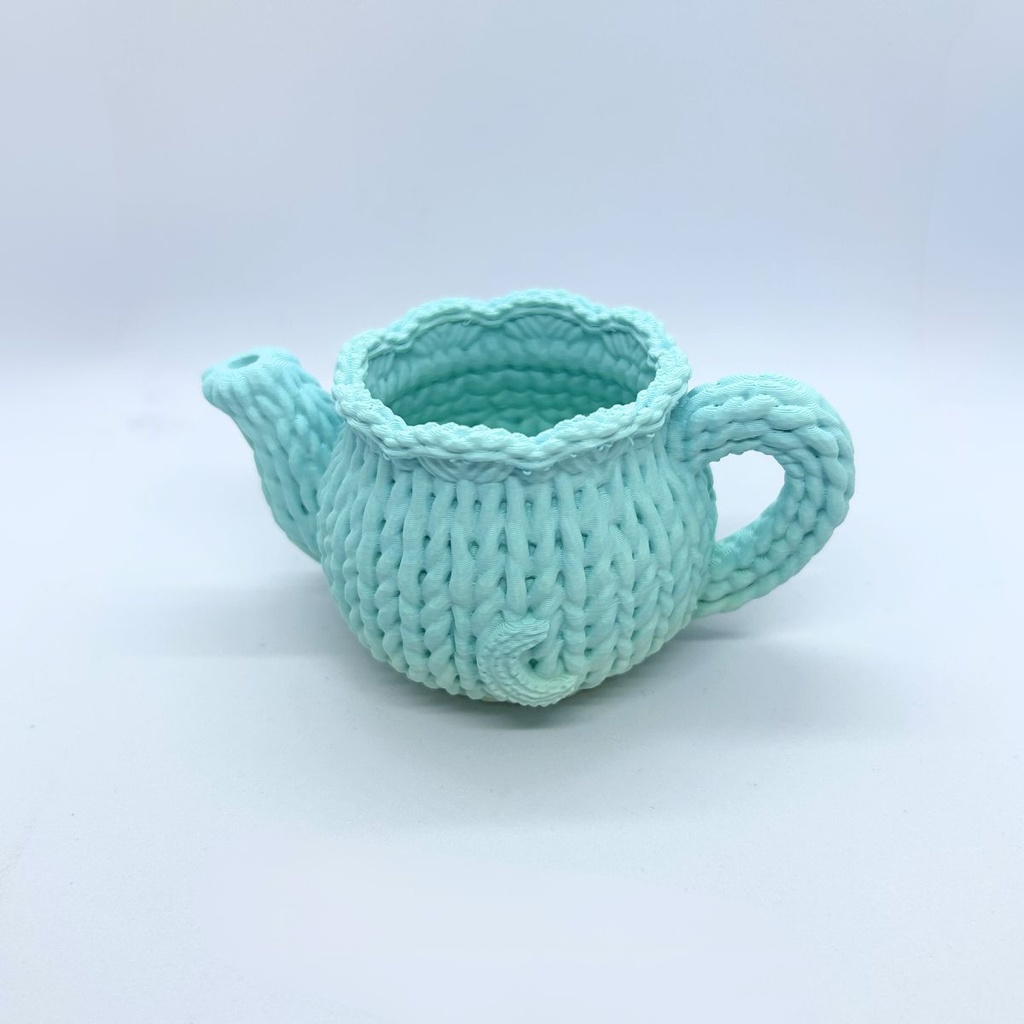 🌿夢見るティーポット ― 春風ミントのグラデーション(1点もの)