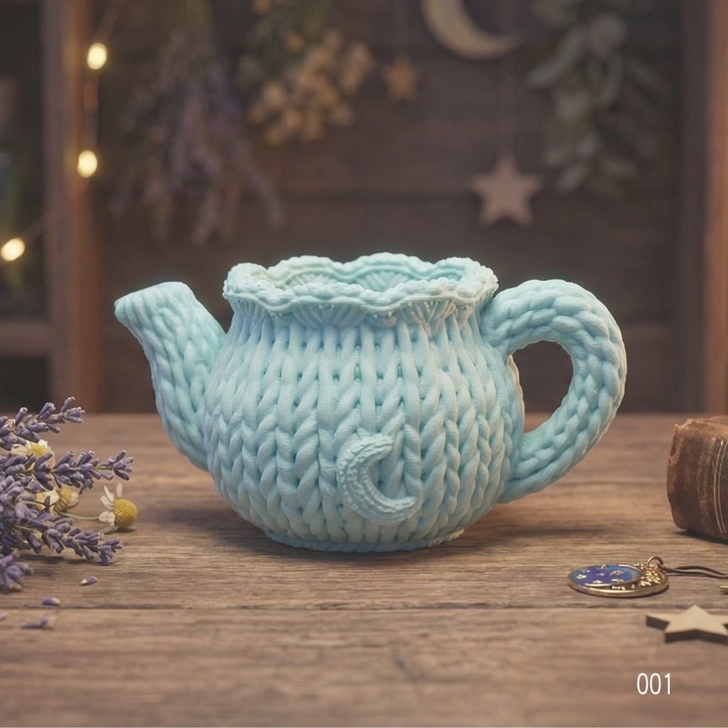 🌿夢見るティーポット ― 春風ミントのグラデーション(1点もの)