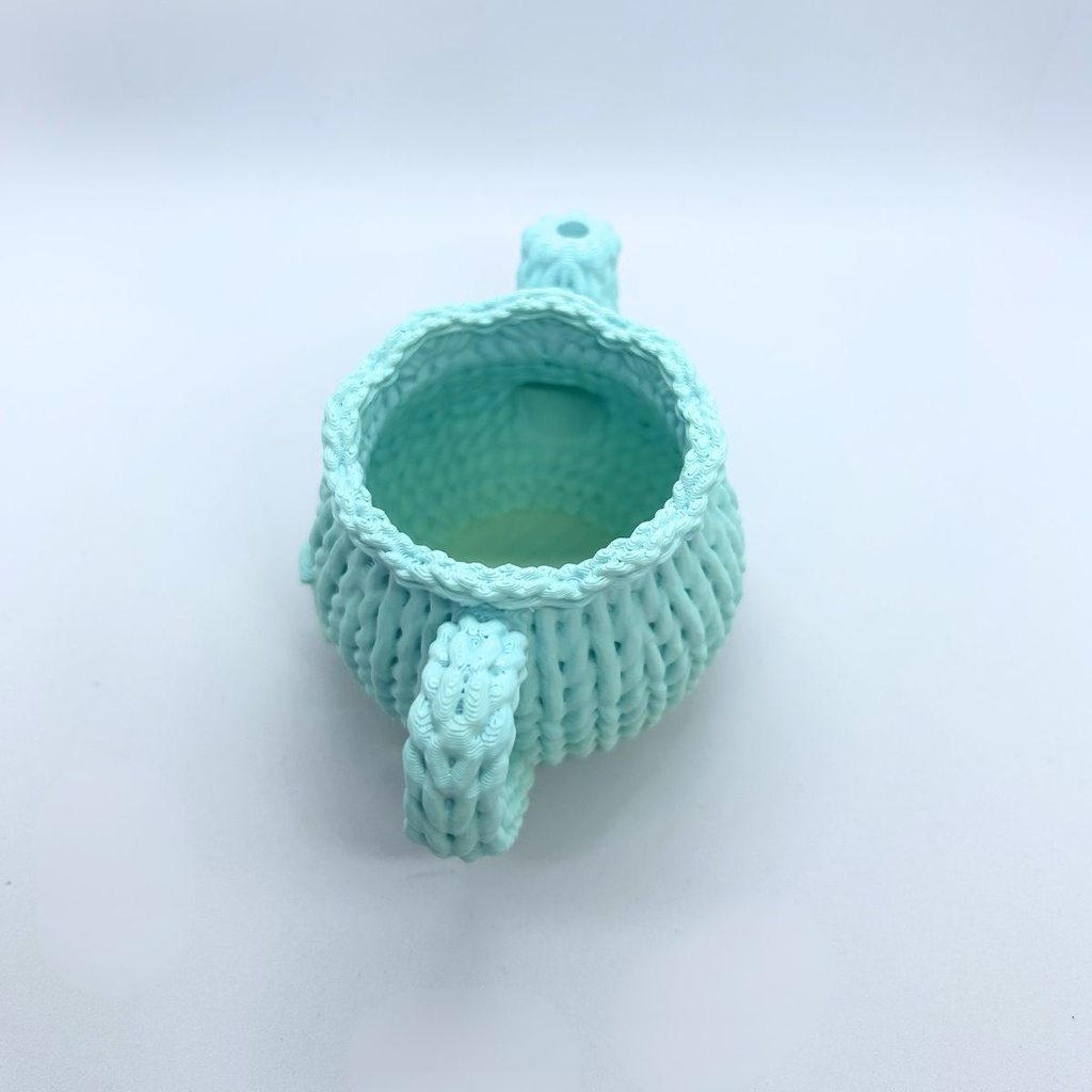 🌿夢見るティーポット ― 春風ミントのグラデーション(1点もの)