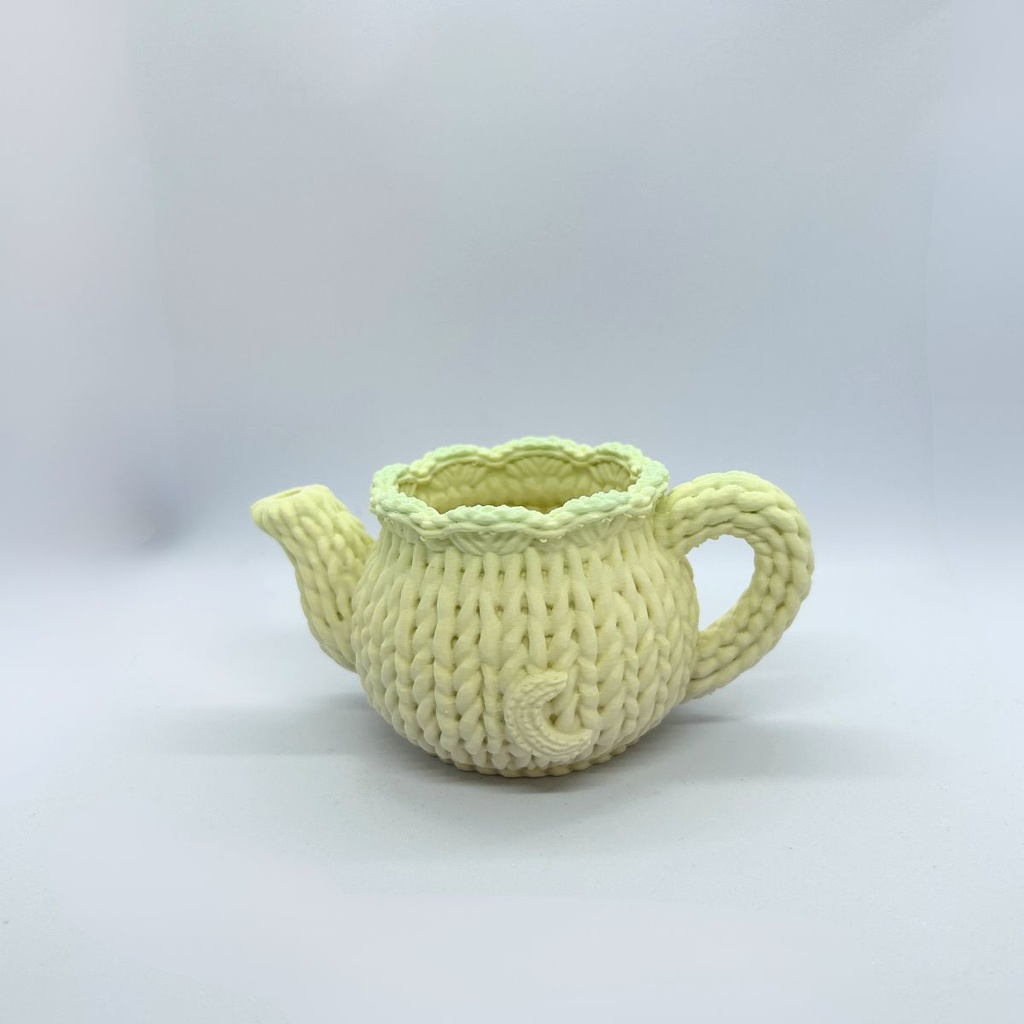 🍋夢見るティーポット ― レモンガーデンのグラデーション(1点もの)