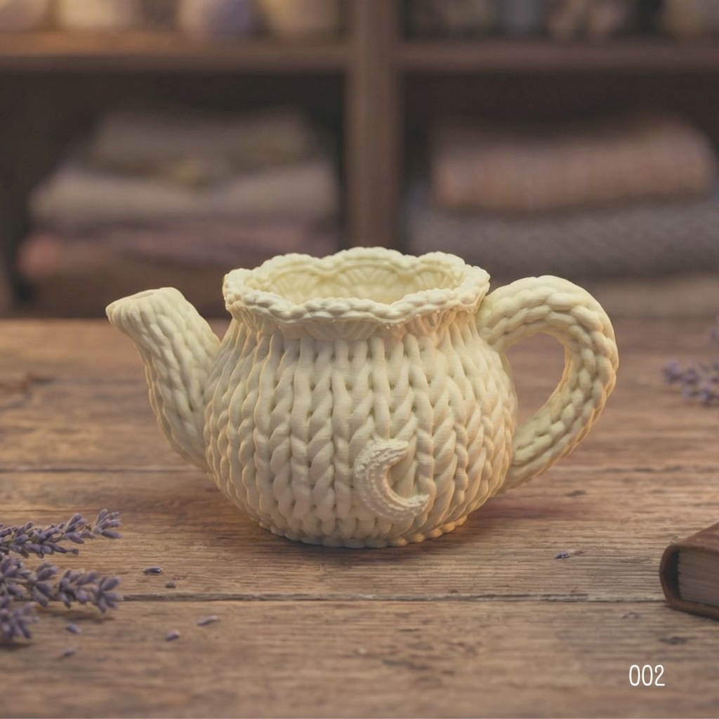 🍋夢見るティーポット ― レモンガーデンのグラデーション(1点もの)