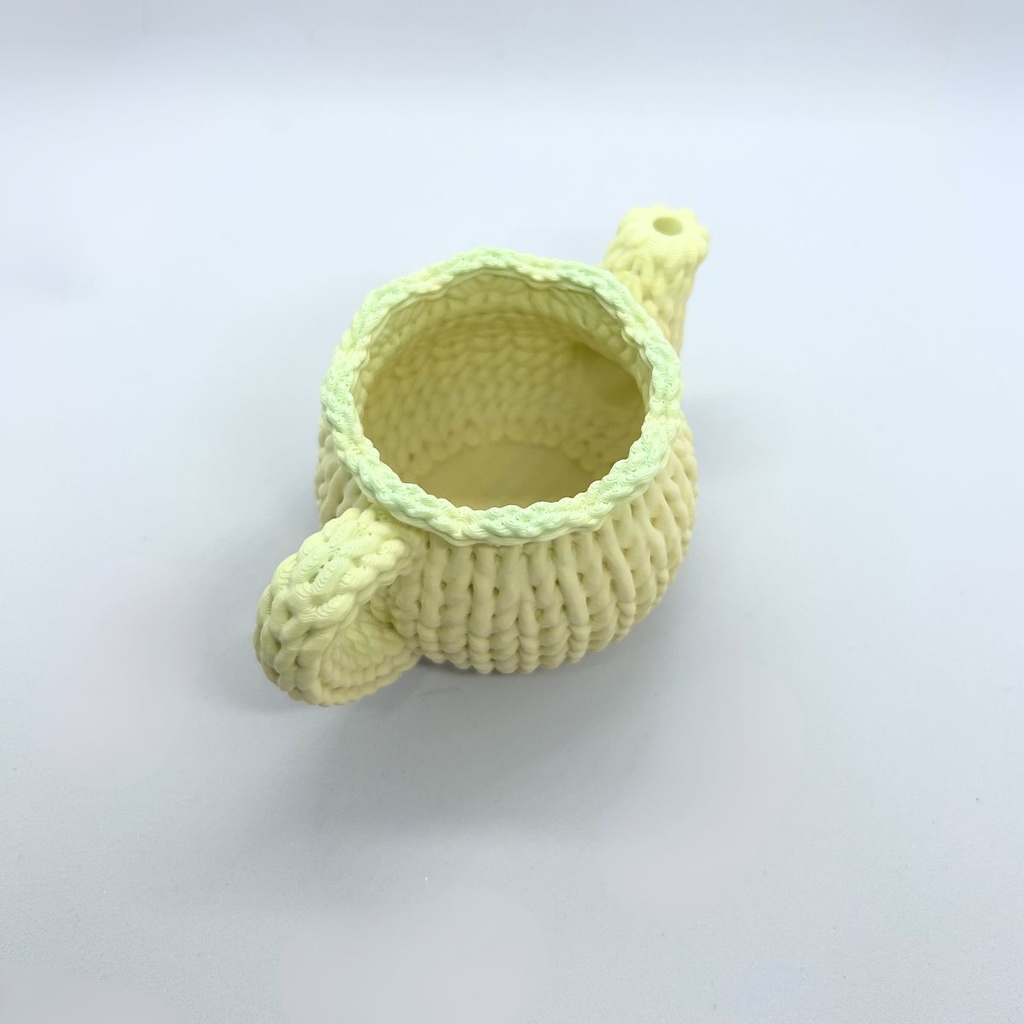 🍋夢見るティーポット ― レモンガーデンのグラデーション(1点もの)